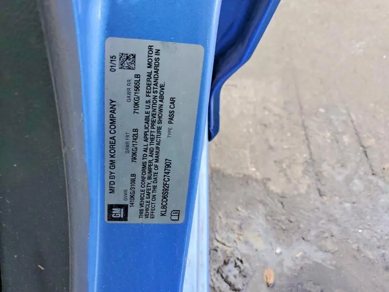 2015 CHEVROLET SPARK 1LT  