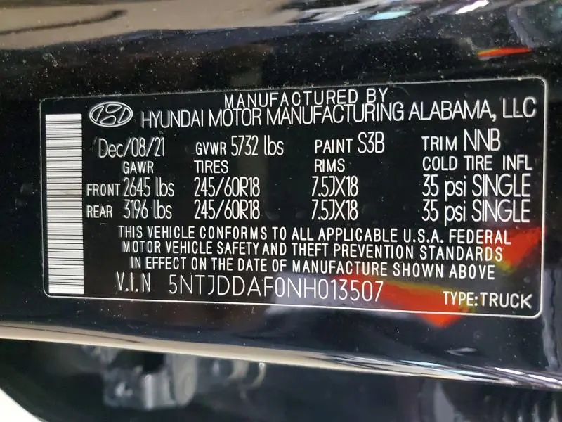 2022 HYUNDAI SANTA CRUZ SEL PREMIUM  