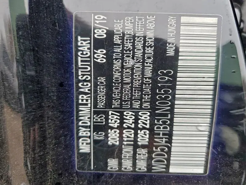 2020 MERCEDES-BENZ CLA 250 4MATIC  