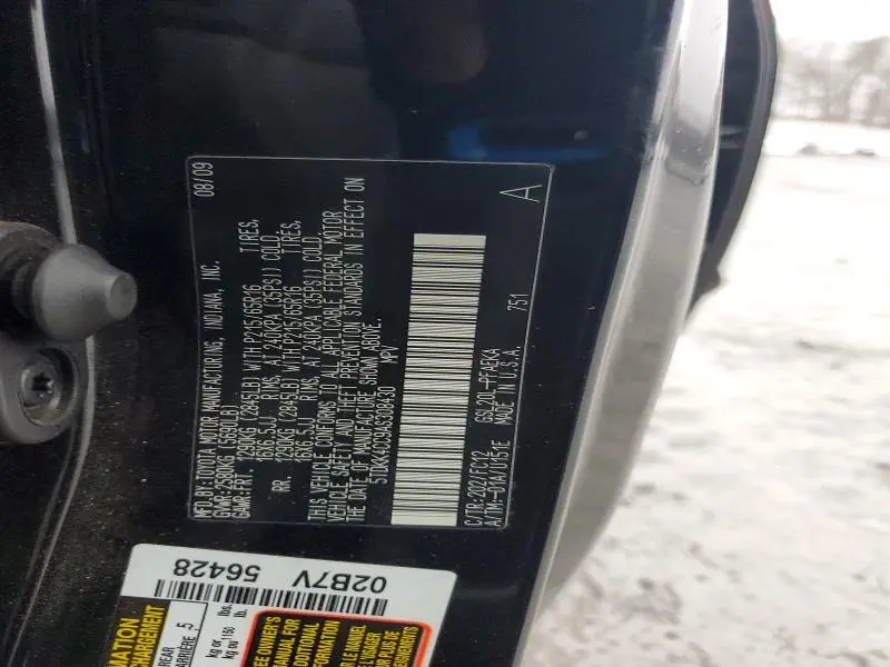 2010 TOYOTA SIENNA CE  