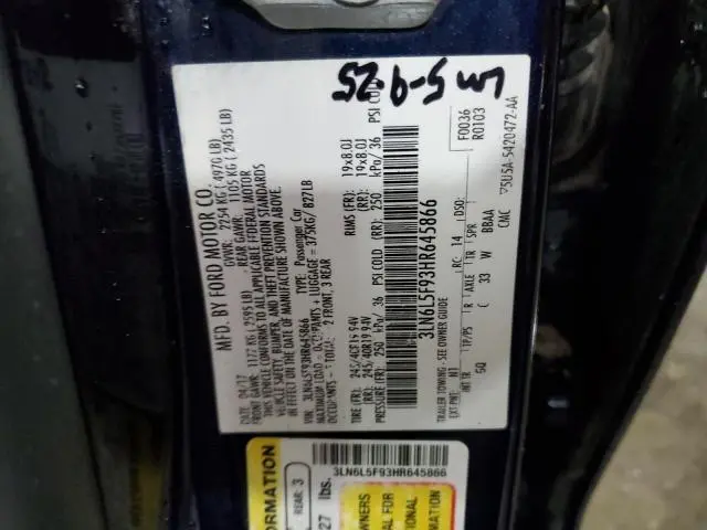 2017 LINCOLN MKZ RESERVE  