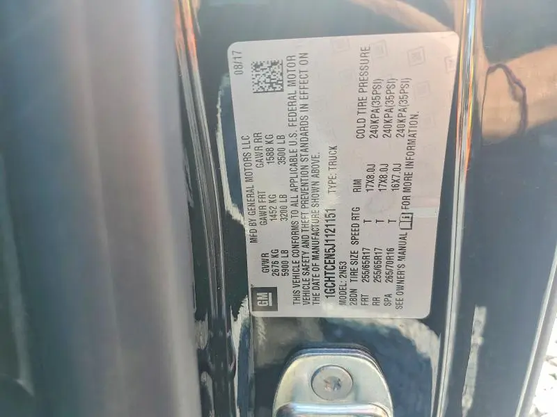2018 CHEVROLET COLORADO LT  