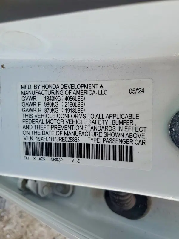 2024 HONDA CIVIC EXL  