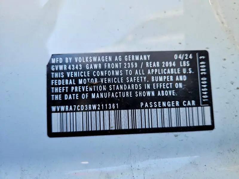 2024 VOLKSWAGEN GTI SE  