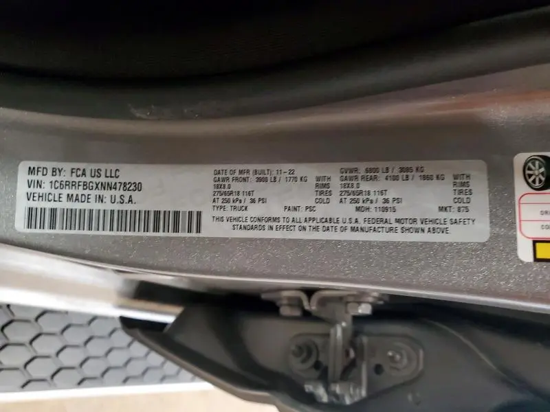 2022 RAM 1500 BIG HORN  