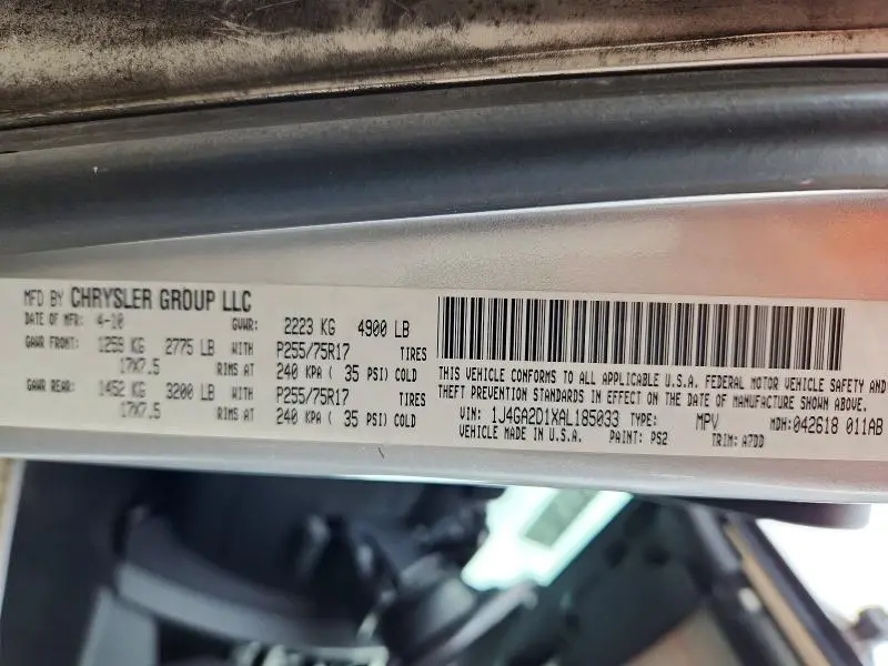 2010 JEEP WRANGLER SPORT  