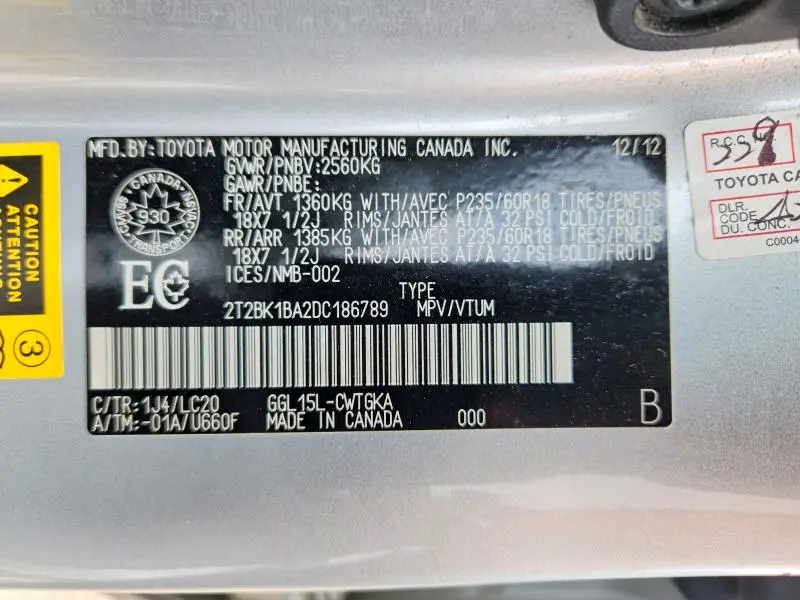 2013 LEXUS RX 350 BASE  
