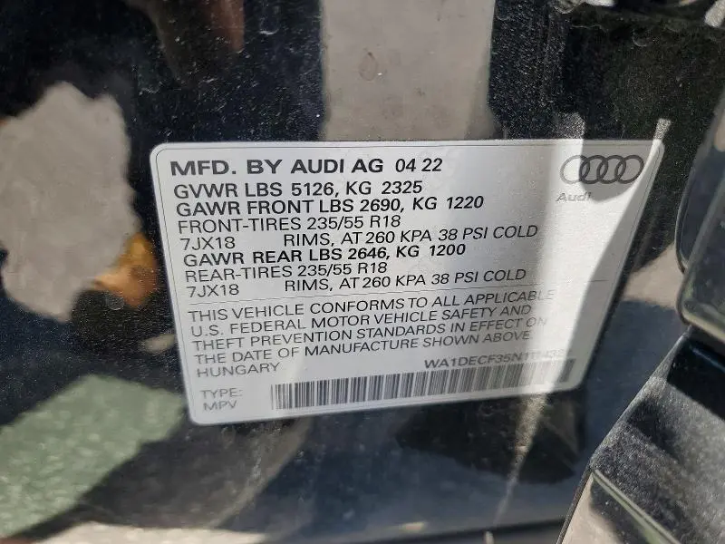 2022 AUDI Q3 PREMIUM S LINE 45  