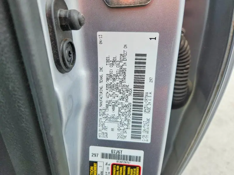 2013 TOYOTA TUNDRA 4.6L V8 DOUBLE CAB