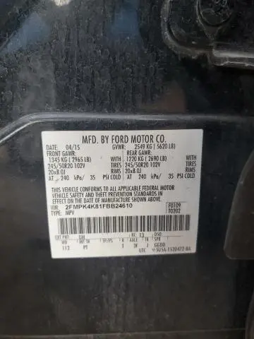 2015 FORD EDGE TITANIUM