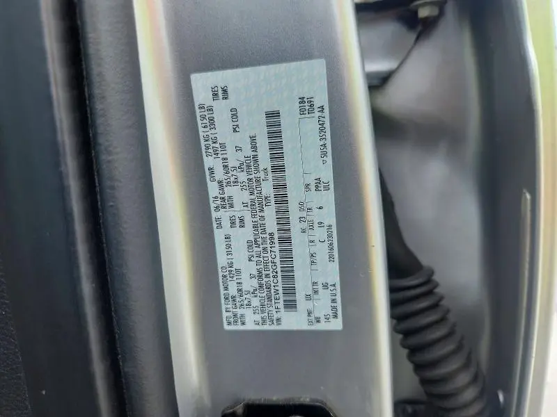 2016 FORD F150 SUPERCREW  