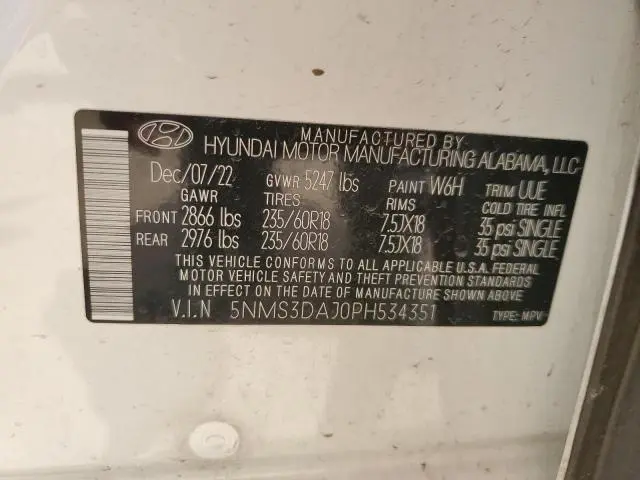2023 HYUNDAI SANTA FE SEL PREMIUM