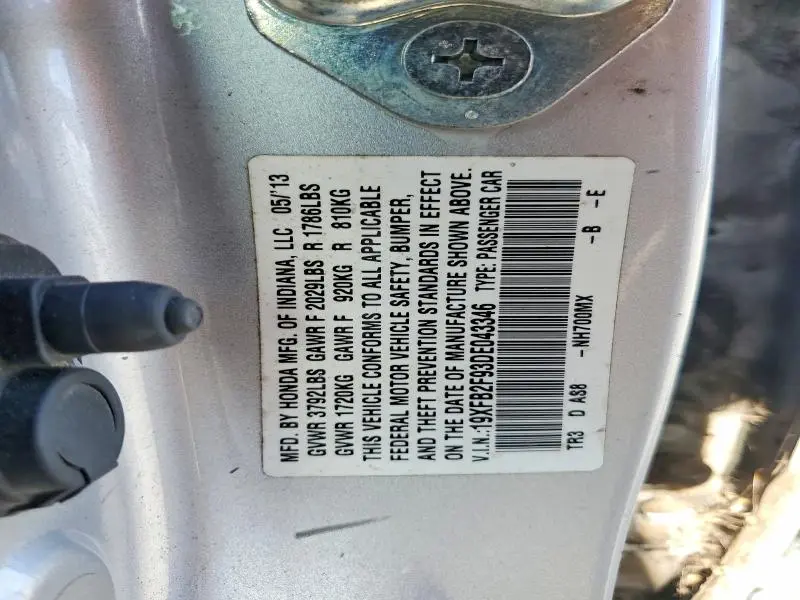 2013 HONDA CIVIC EXL  