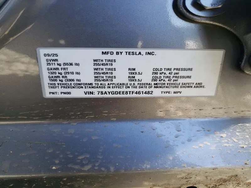 2026 TESLA MODEL Y   