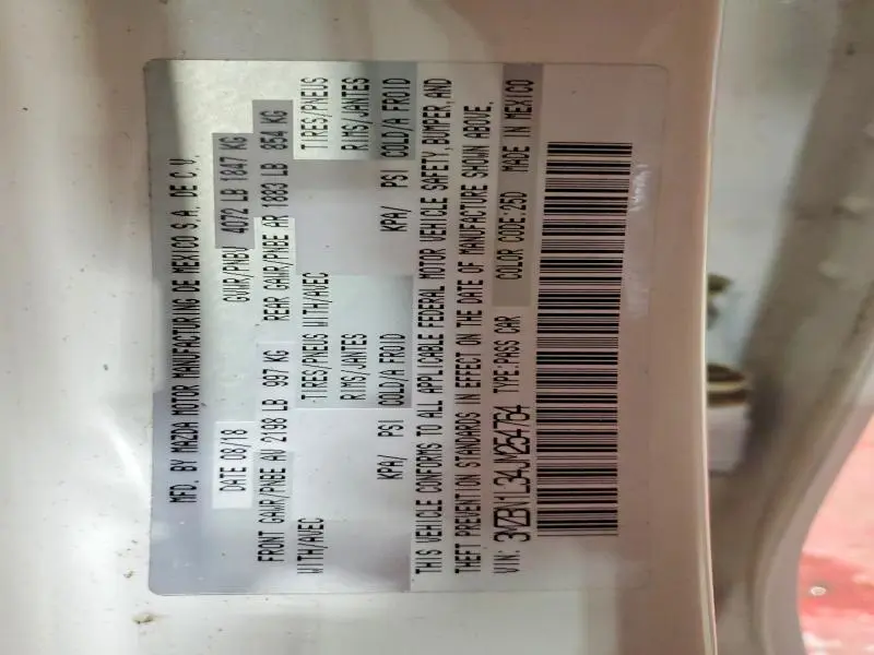 2018 MAZDA 3 TOURING  