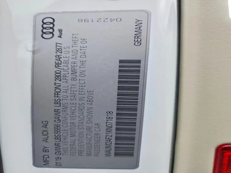 2019 AUDI A6 PRESTIGE  