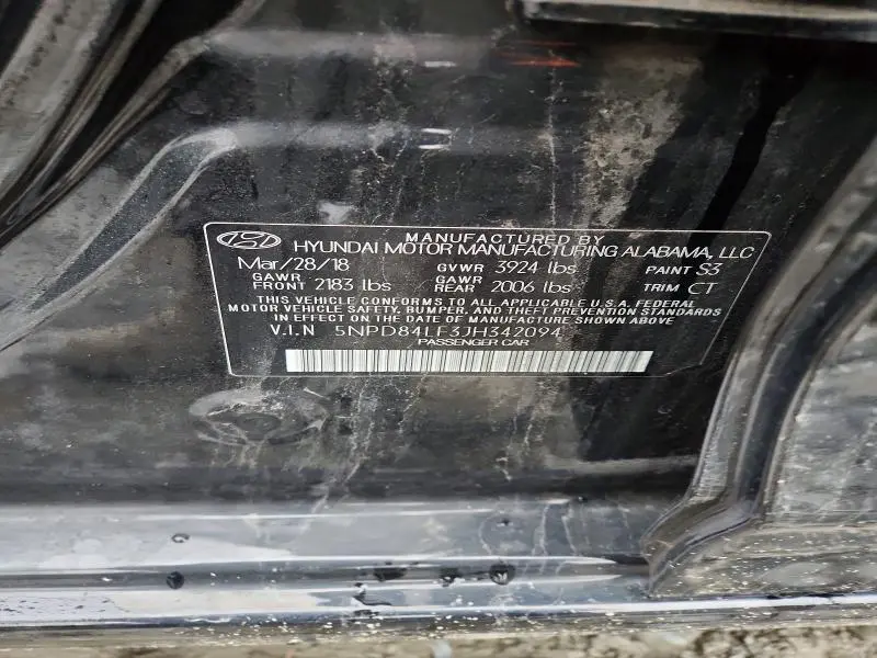 2018 HYUNDAI ELANTRA SEL  