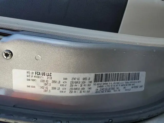 2018 CHRYSLER PACIFICA LIMITED  