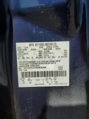 2010 FORD F150 SUPER CAB  