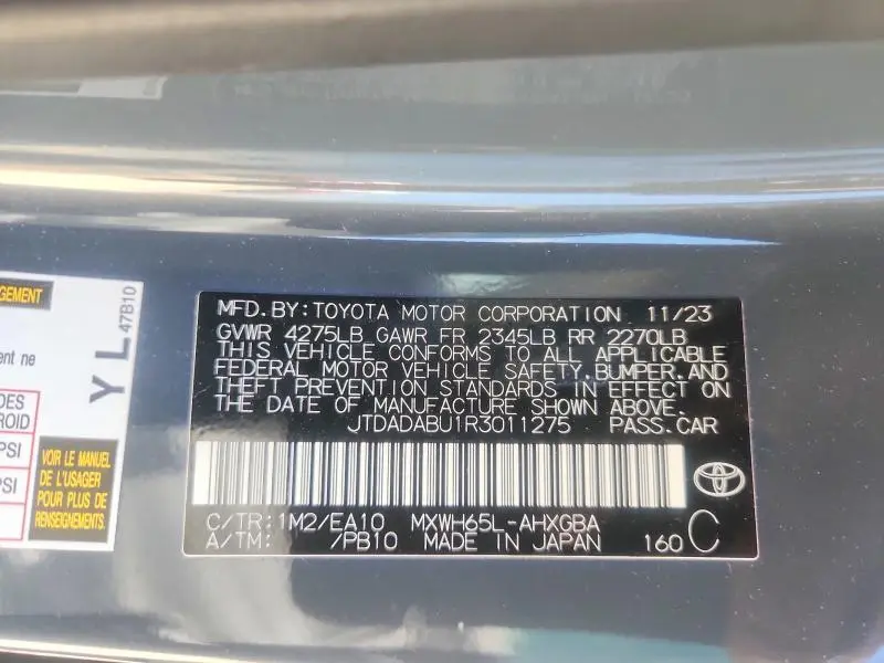 2024 TOYOTA PRIUS XLE  