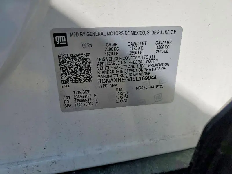 2025 CHEVROLET EQUINOX LT  