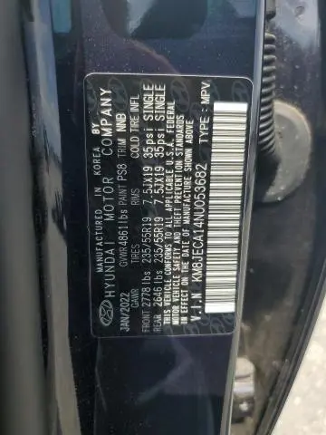 2022 HYUNDAI TUCSON LIMITED  