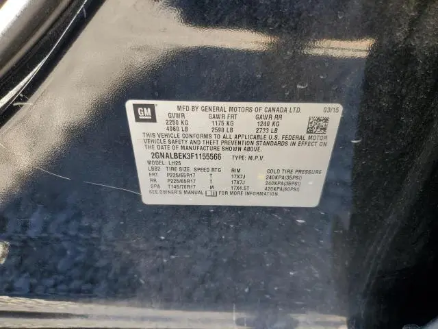 2015 CHEVROLET EQUINOX LT  