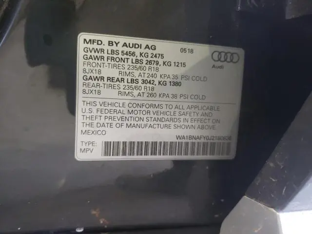 2018 AUDI Q5 PREMIUM PLUS  