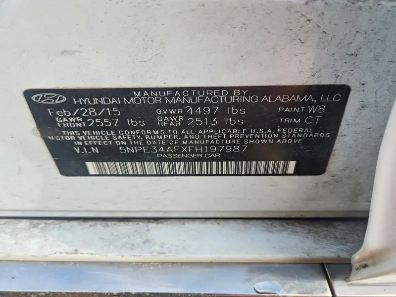 2015 HYUNDAI SONATA SPORT  