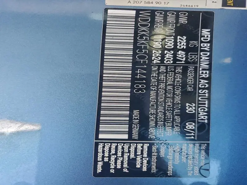 2012 MERCEDES-BENZ E 350  