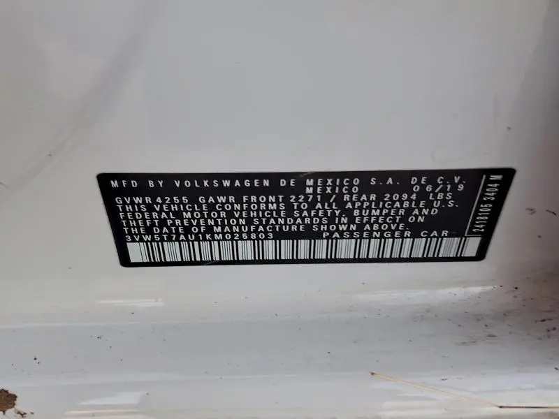 2019 VOLKSWAGEN GTI S  