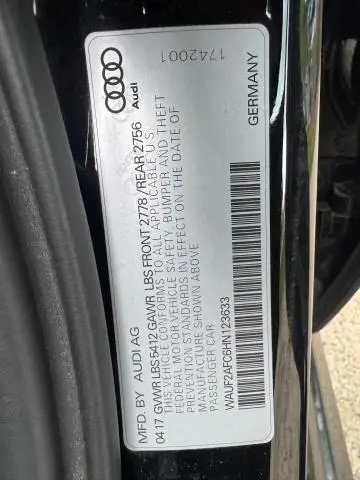 2017 AUDI A6 PREMIUM PLUS  
