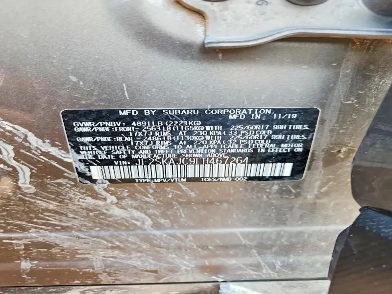 2020 SUBARU FORESTER PREMIUM  