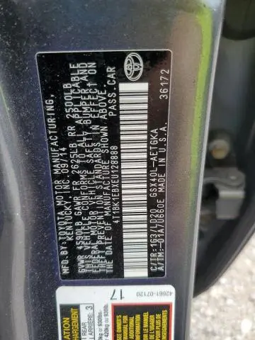 2014 TOYOTA AVALON BASE  