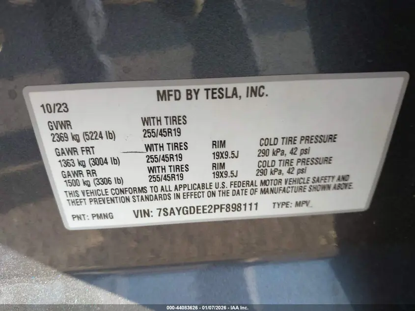 2023 TESLA MODEL Y AWD/LONG RANGE DUAL MOTOR ALL-WHEEL DRIVE