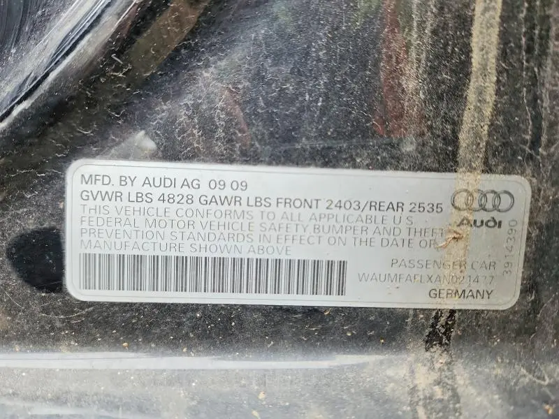 2010 AUDI A4 PRESTIGE  