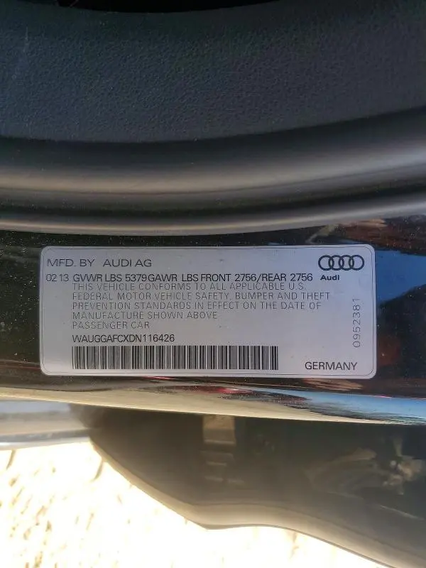 2013 AUDI A6   
