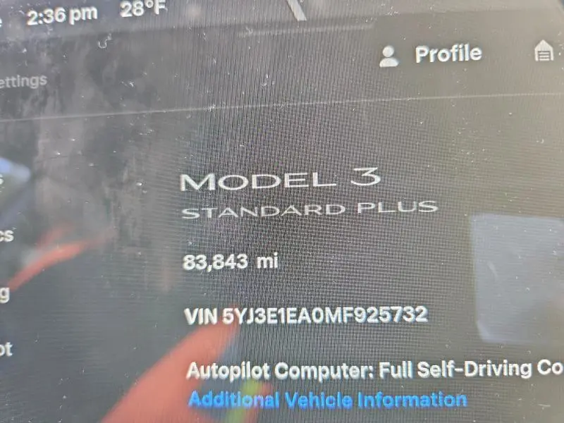 2021 TESLA MODEL 3   