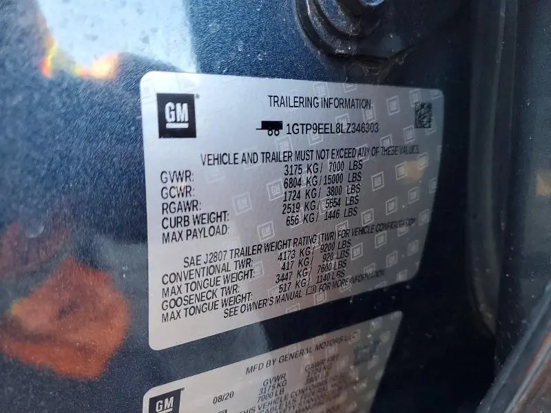 2020 GMC SIERRA K1500 AT4  