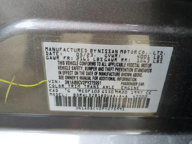 2023 NISSAN SENTRA SV  