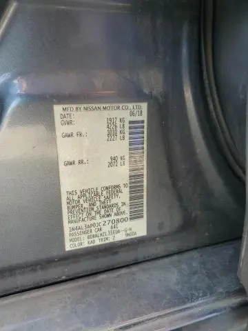 2018 NISSAN ALTIMA 2.5  