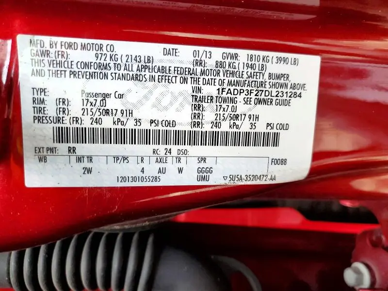 2013 FORD FOCUS SE  