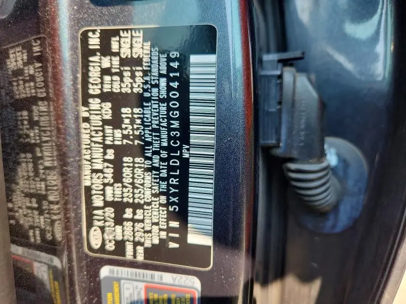 2021 KIA SORENTO S  