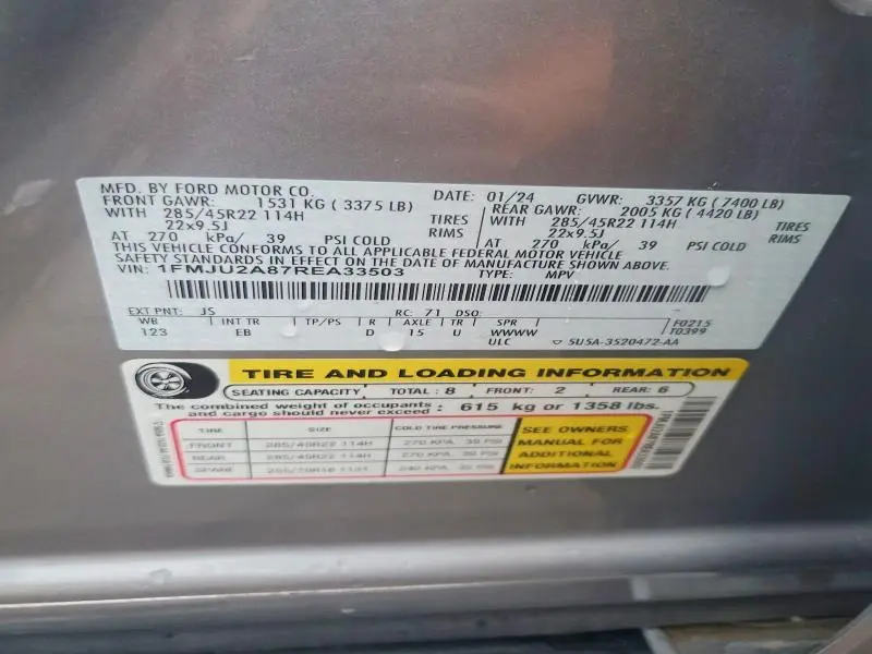 2024 FORD EXPEDITION LIMITED  