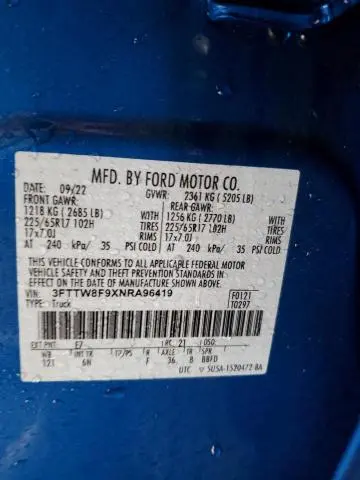 2022 FORD MAVERICK XL  