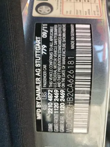 2012 MERCEDES-BENZ C 63 AMG