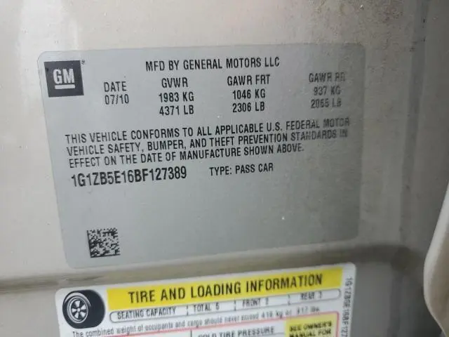 2011 CHEVROLET MALIBU LS  