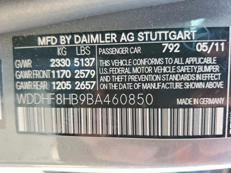 2011 MERCEDES-BENZ E 350 4MATIC  