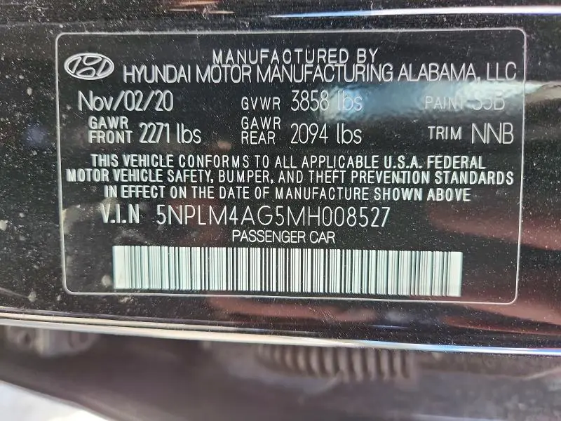 2021 HYUNDAI ELANTRA SEL  
