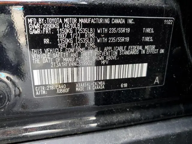 2022 TOYOTA RAV4 XLE PREMIUM